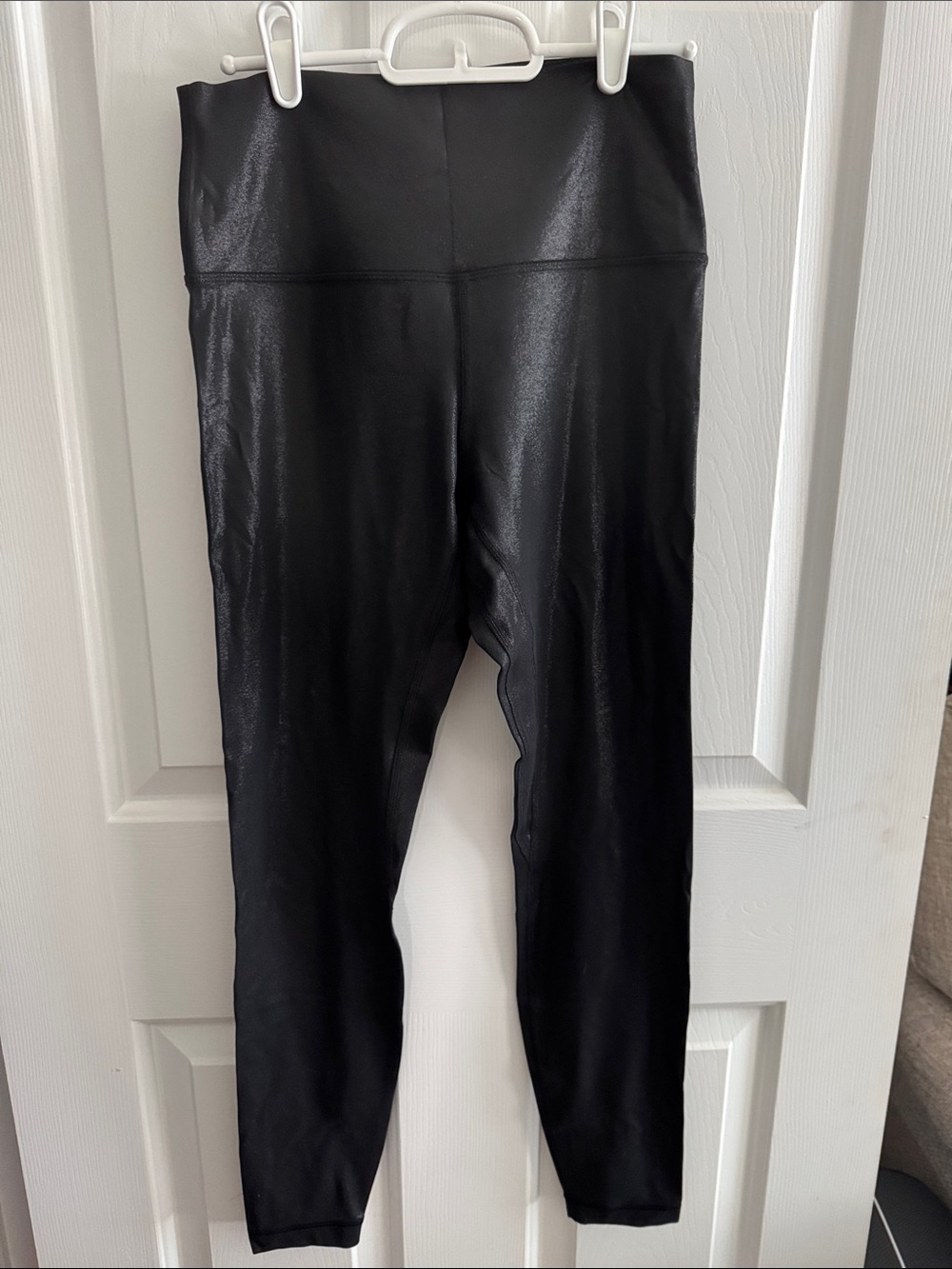 lululemon athletica Black Shiny High-Waist Leggings